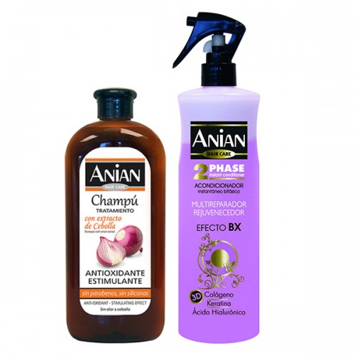 Pack Shampoo with onion extract and Multi–repair Rejuvenating Conditioner