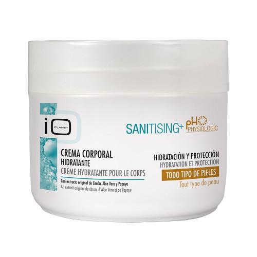 IO Planet Sanitising+ Moisturising Body Cream with original Lemon extract, Aloe Vera and Papaya 300 ml