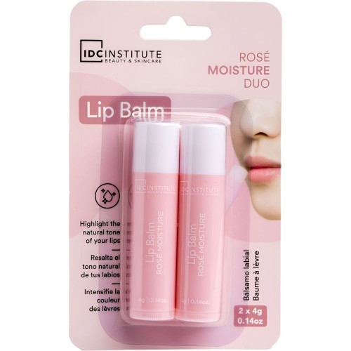 IDC Institute Moisturizing Lip Balm Rose 2x4g 2 pcs 42102